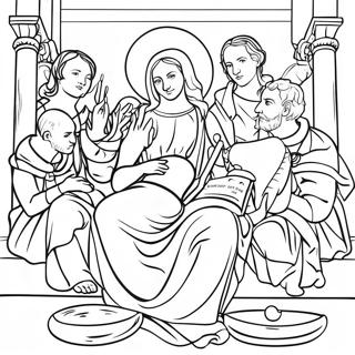 Renaissance Art Masterpieces Coloring Page 26194-20702