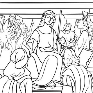 Renaissance Art Masterpieces Coloring Page 26194-20704