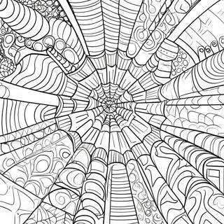 Spider Web Coloring Pages