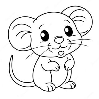 Cute Mouse Coloring Pages