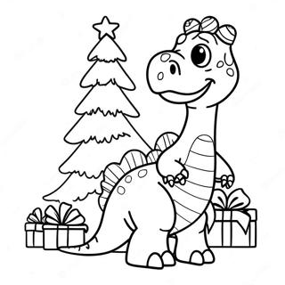 Dino Kerstboom Kleurplaat 2630-2102