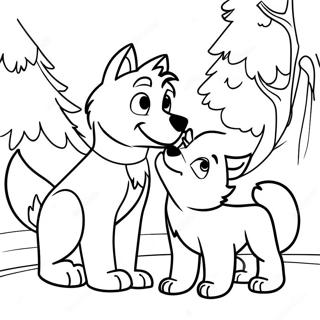 Balto And Jenna Adventure Coloring Page 26315-20791