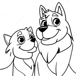 Balto And Jenna Adventure Coloring Page 26315-20792