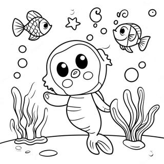 Sebastian Singing Under The Sea Coloring Page 26335-20809