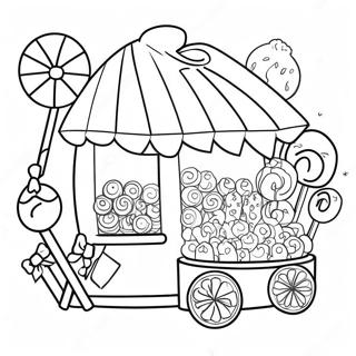 Candy Shop Coloring Pages