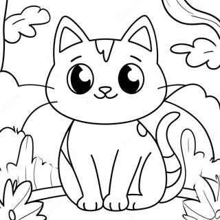 Nature Cat Coloring Page 26364-20818