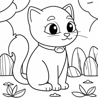 Nature Cat Coloring Page 26364-20819