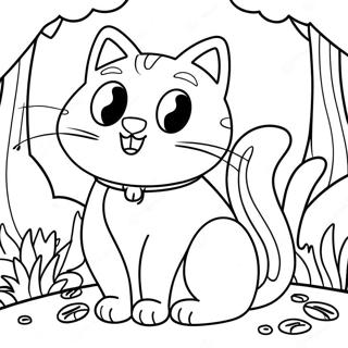 Nature Cat Coloring Page 26364-20820