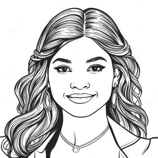 Zendaya Coloring Page 26394-20873