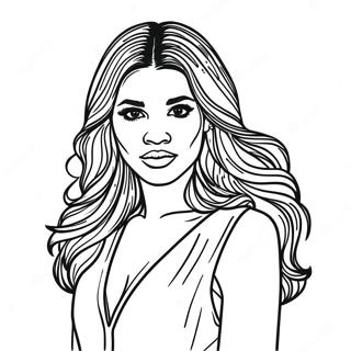 Zendaya Coloring Page 26394-20874