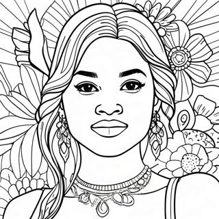 Zendaya Coloring Page 26394-20875