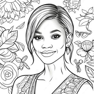 Zendaya Coloring Page 26394-20876