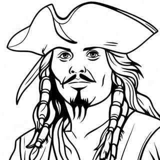 Jack Sparrow Avontuurlijke Kleurplaat 26455-20917