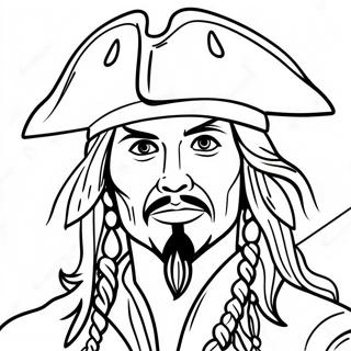 Jack Sparrow Avontuurlijke Kleurplaat 26455-20918