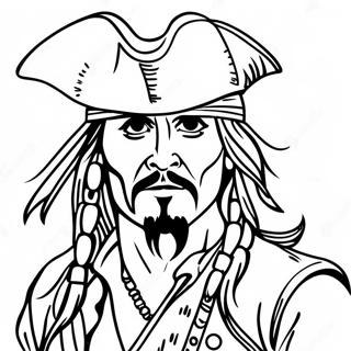 Jack Sparrow Avontuurlijke Kleurplaat 26455-20919