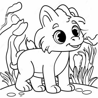 Colorful Animal Themed Coloring Page 26475-20925