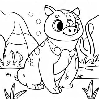 Colorful Animal Themed Coloring Page 26475-20928