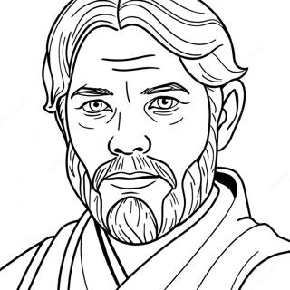 Obi Wan Kenobi Boyama Sayfaları