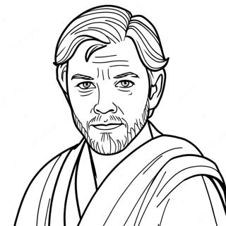 Nuori Obi Wan Kenobi Värityssivu 26505-20953