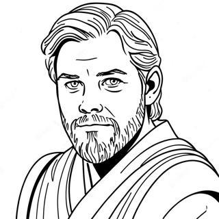 Nuori Obi Wan Kenobi Värityssivu 26505-20954