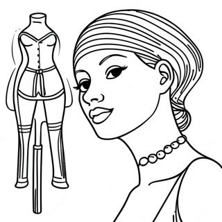 Mannequin Coloring Pages