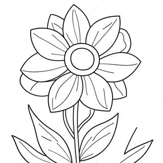 Georgia O Keeffe Flower Painting Coloring Page 26584-21022