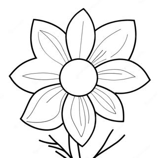 Georgia O Keeffe Flower Painting Coloring Page 26584-21023