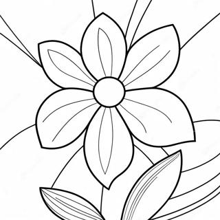 Georgia O Keeffe Flower Painting Coloring Page 26584-21024