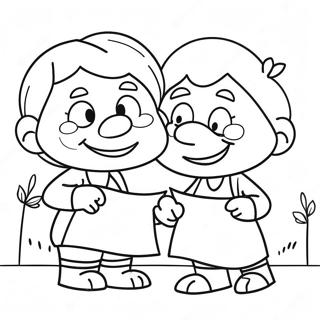 Bluey Grannies Coloring Pages