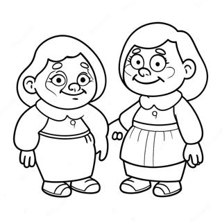 Bluey Grannies Coloring Page 2660-2119