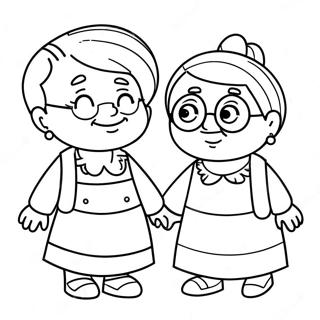 Bluey Grannies Coloring Page 2660-2120