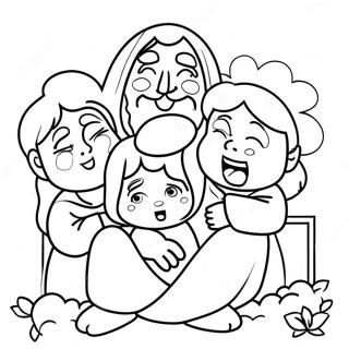 Jesus Loves The Little Children Coloring Pages