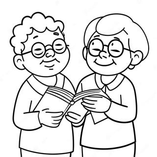 Funny Bluey Grannies Coloring Page 2661-2124