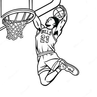 Jimmy Butler Dunking Coloring Page 26625-21053