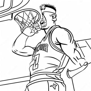 Jimmy Butler Dunking Coloring Page 26625-21054