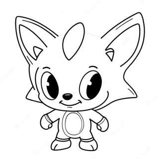 Cream Sonic Coloring Pages