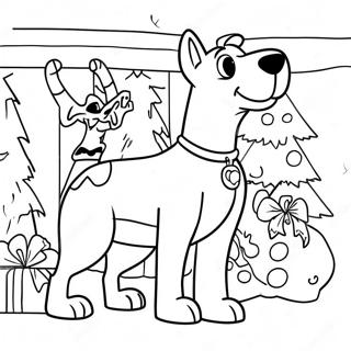 Scooby Doo Christmas Adventure Coloring Page 26684-21083