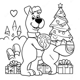 Scooby Doo Christmas Adventure Coloring Page 26684-21084