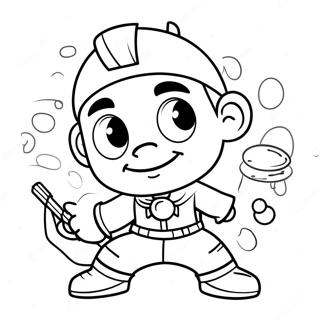 Prodigy Character In Action Coloring Page 2671-2128