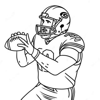 Travis Kelce Coloring Pages