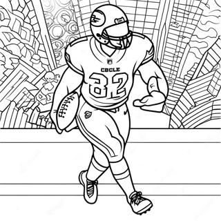 Travis Kelce Catching A Football Coloring Page 26755-21146