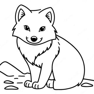 Arctic Fox Coloring Pages