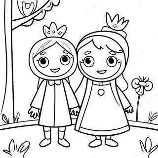 Ben And Holly Coloring Pages