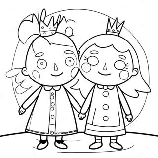 Ben And Holly Coloring Page 26824-21200