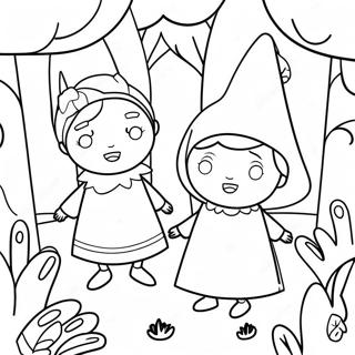 Ben And Holly In The Magical Forest Coloring Page 26825-21236