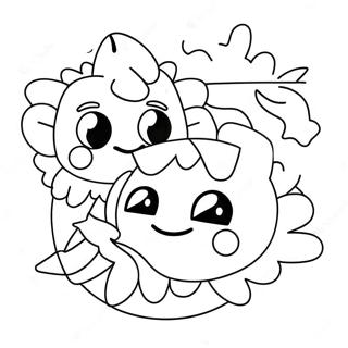 Chibi Sun And Moon Fnaf Coloring Page 26865-21239