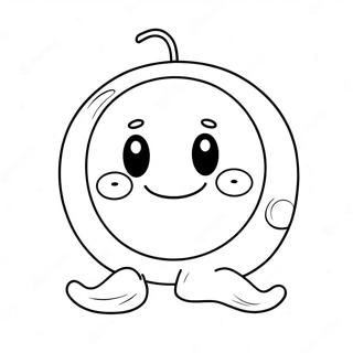 Cute Number 9 With Smiley Face Coloring Page 26875-21247