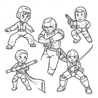 Apex Characters In Action Coloring Page 26945-21310