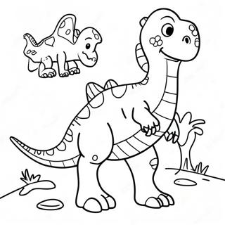 Dinosaur Coloring Page With Names 26954-21315