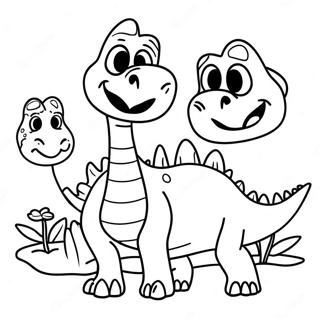 Dinosaur With Names Coloring Pages